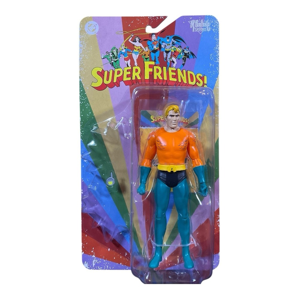 McFarlane Toys DC Retro Super Friends Aquaman 6" Action Figure In Hand